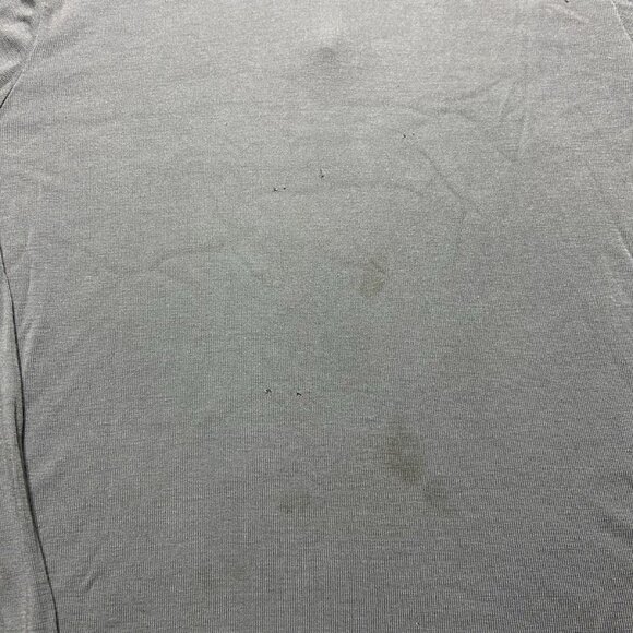 Vintage 70s long sleeve shirt high neck 1/4 zip turtleneck polyester? worn large - Picture 8 of 11